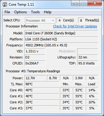 Core temp